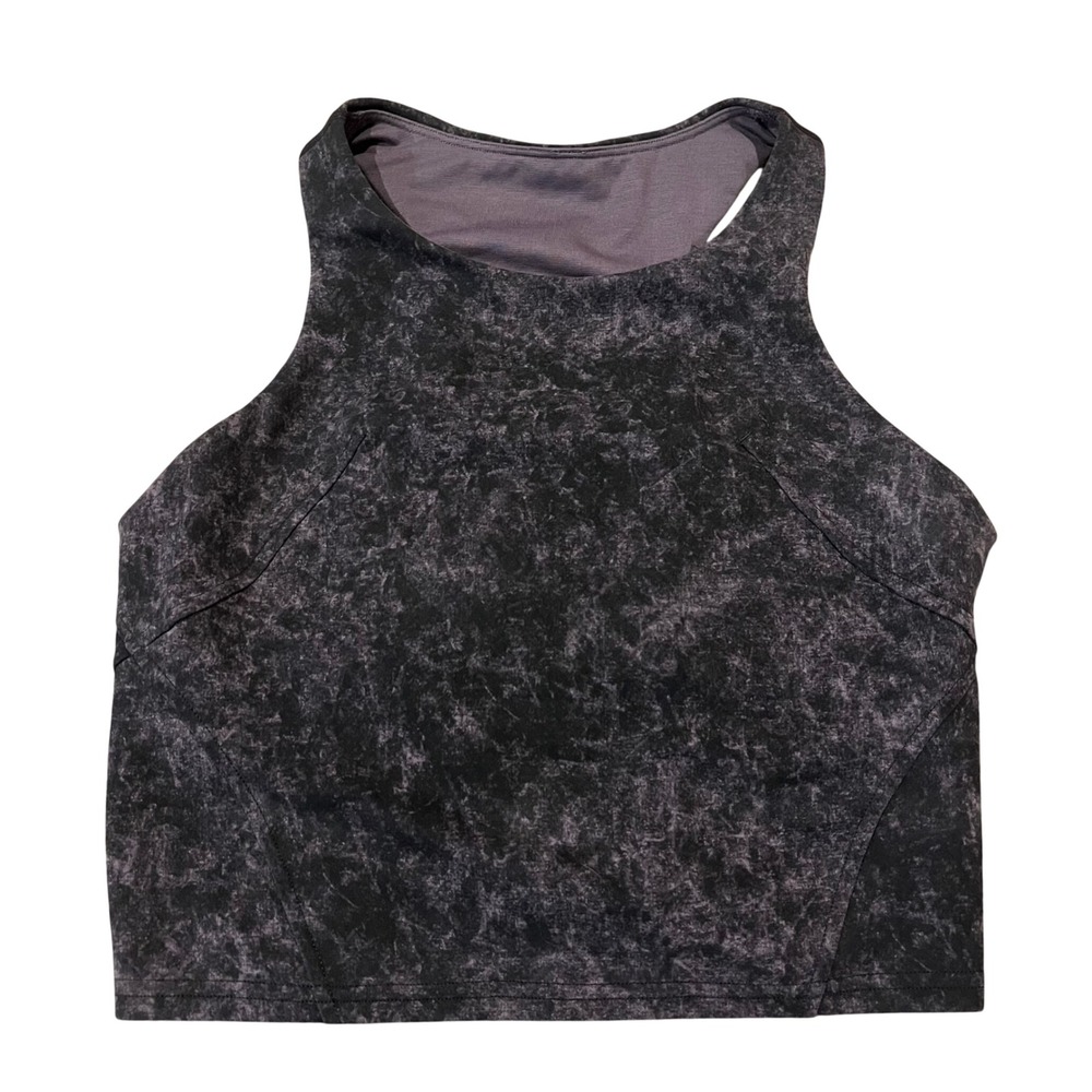 Lululemon Tank Everlux Invigorate Training Tank Top Purple black Size‎ 6